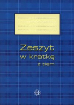 Zeszyt w kratkę z tłem