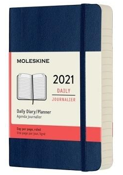 Kalendarz 2021 dzienny 12ML tw. sapphire blue