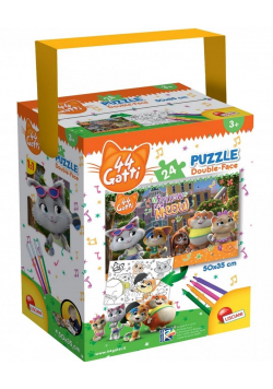 Puzzle z rączką 24 44 Koty 2