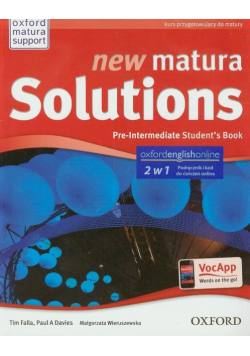 M. - New Matura Solutions Pre-intermiate Student's Book