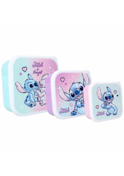 Śniadaniówka Snack Box 3w1 Stitch blue