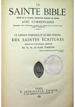 La sainte bible  1881 r