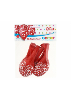Balony premium serduszka 30cm 5szt