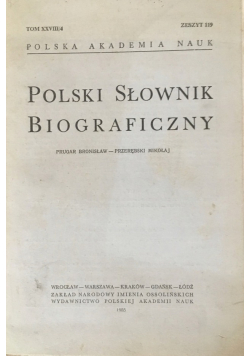 Polski Słownik Biograficzny Tom XXVIII / 4 Zeszyt 119