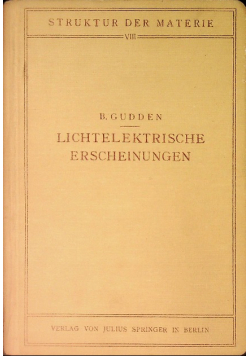 Lichtelektrische Erscheinungen 1928 r.