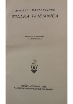 Wielka tajemnica 1923 r.