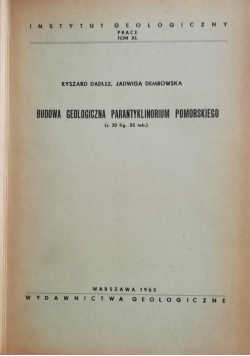 Budowa geologiczna Parantyklinorium Pomorskiego