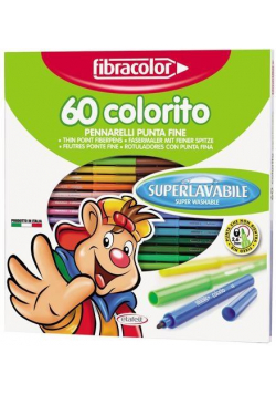 Pisaki Colorito 2,6 mm 60 kol. FIBRACOLOR