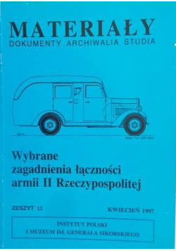 Wybrane zagadnienia łączności armii II Rzeczypospolitej