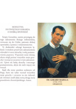 Św. Gerard Majella - modlitwa