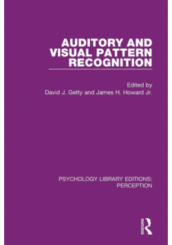 Auditory and Visual Pattern Recognition