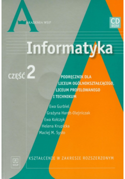 Kołczyk Ewa - Informatyka, część 2. Podręcznik z płytą CD