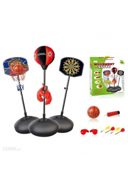Zestaw Sportowy 3w1 Kosz/Lotki/Bokser