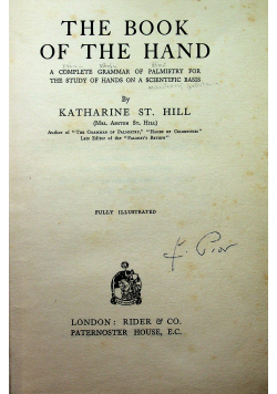 The Book of the Hand 1927 r