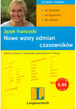 Nowe wzory odmian czasowników. Język francuski