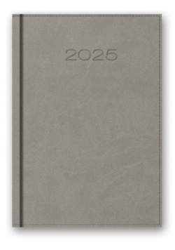 Kalendarz 2025 B6 dzienny vivella szary