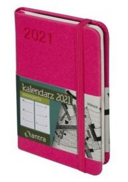 Kalendarz 2021 Awangarda A7 jasno różowy TDW ANTRA