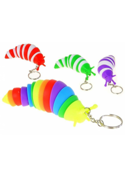 Brelok ślimak ruchomy 7cm MIX