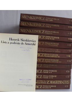 Henryk Sienkiewicz Pisma wybrane 14 tomów