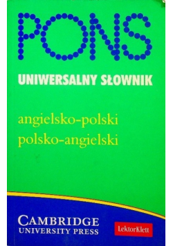 Pons uniwersalny słownik angielsko - polski polsko - angielski