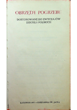 Obrzędy pogrzebu