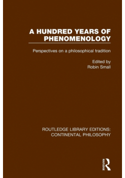 A Hundred Years of Phenomenology
