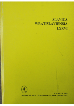 Slavica Wratislaviensia LXXVI