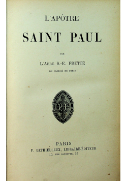 L' Apotre Saint Paul 1898 r.
