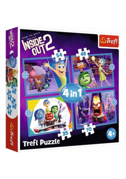 Puzzle 4w1 Emocje rządzą Disney Inside Out 2 34652