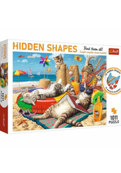 Puzzle 1011 Hidden Shapes Kocie wakacje
