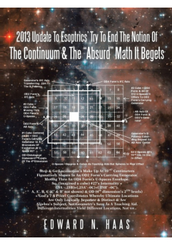 2013 Update to Esoptrics' Try to End the Notion of the Continuum & the Absurd Math It Begets