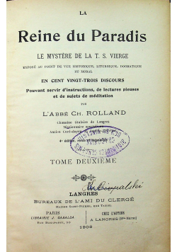 La Reine du Paradis 1908 r.