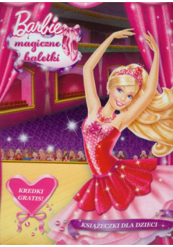 Zestaw Barbie i magiczne baletki.  Książeczki + kredki