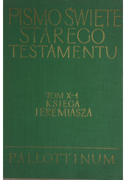Pismo Święte Starego Testamentu Tom X - 1