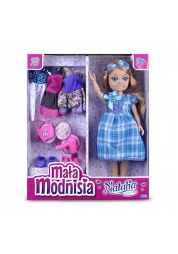 Lalka Natalia mała modnisia niebieska