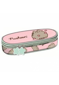 Piórnik saszetka z wewnętrzną klapką Pusheen pink