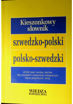 Kieszonkowy słownik szwedzko polski polsko szwedzki