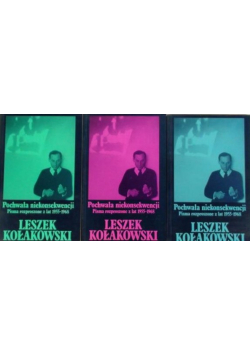 Pochwała niekonsekwencji Pisma rozproszone z lat 1955 - 1968 Tom 1 do 3