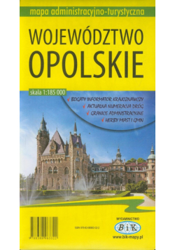 Województwo opolskie mapa administracyjno-turystyczna