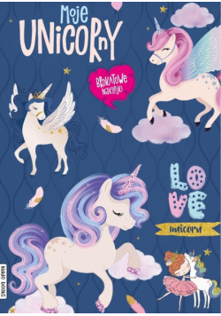 Moje unicorny z brokatem