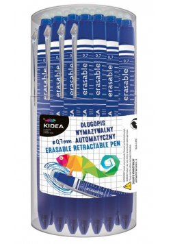 Długopis wymazywalny automatyczny D (24szt) KIDEA