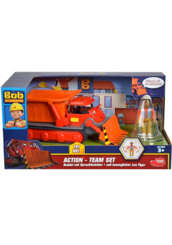 BOB Bob budowniczy Spychacz + figurka Leo