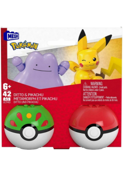 Mega Pokemon Pokeball Ditto i Pikachu JCT43