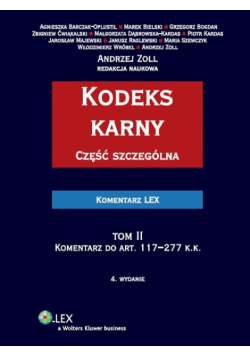 Kodeks karny. Część szczególna, t.2