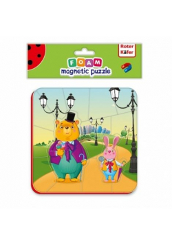 Miękkie magnetyczne puzzle Niedźwiedź i Zając