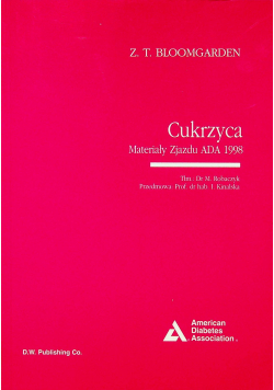 Cukrzyca materiały zjazdu ADA 1998