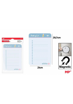 Planer magnetyczny 29,7x21cm lista zakupów