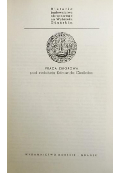 Historia budownictwa okrętowego na Wybrzeżu Gdańskim