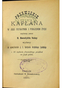 Przewodnik Kapłana 1890r.
