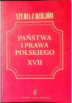 Studia z dziejów państwa i prawa polskiego XVIII